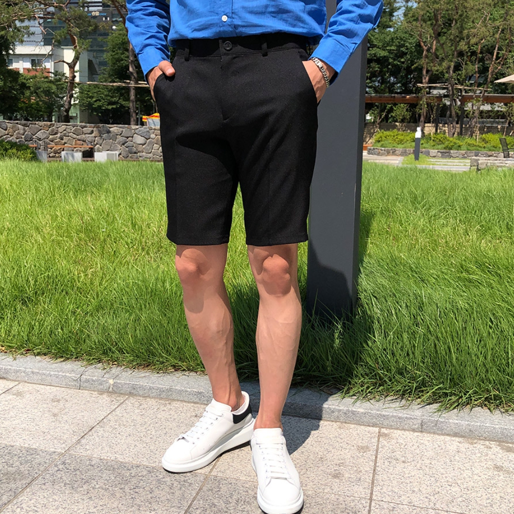 남자 존티 여름 5부 스판 슬랙스 반바지 28-38 - 상세 이미지 5