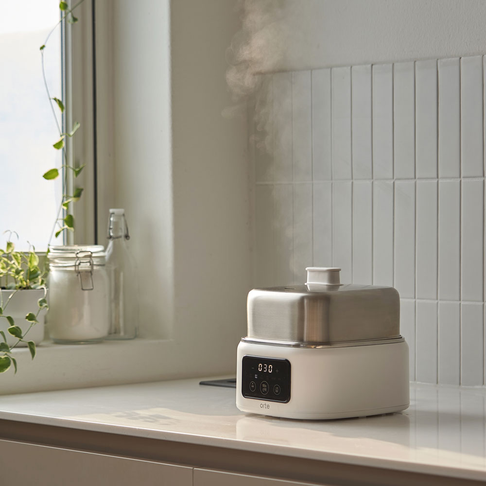 오르테 FULL 스텐 전기 찜기 멀티 쿠커 스팀 계란 달걀삶는기계 고구마