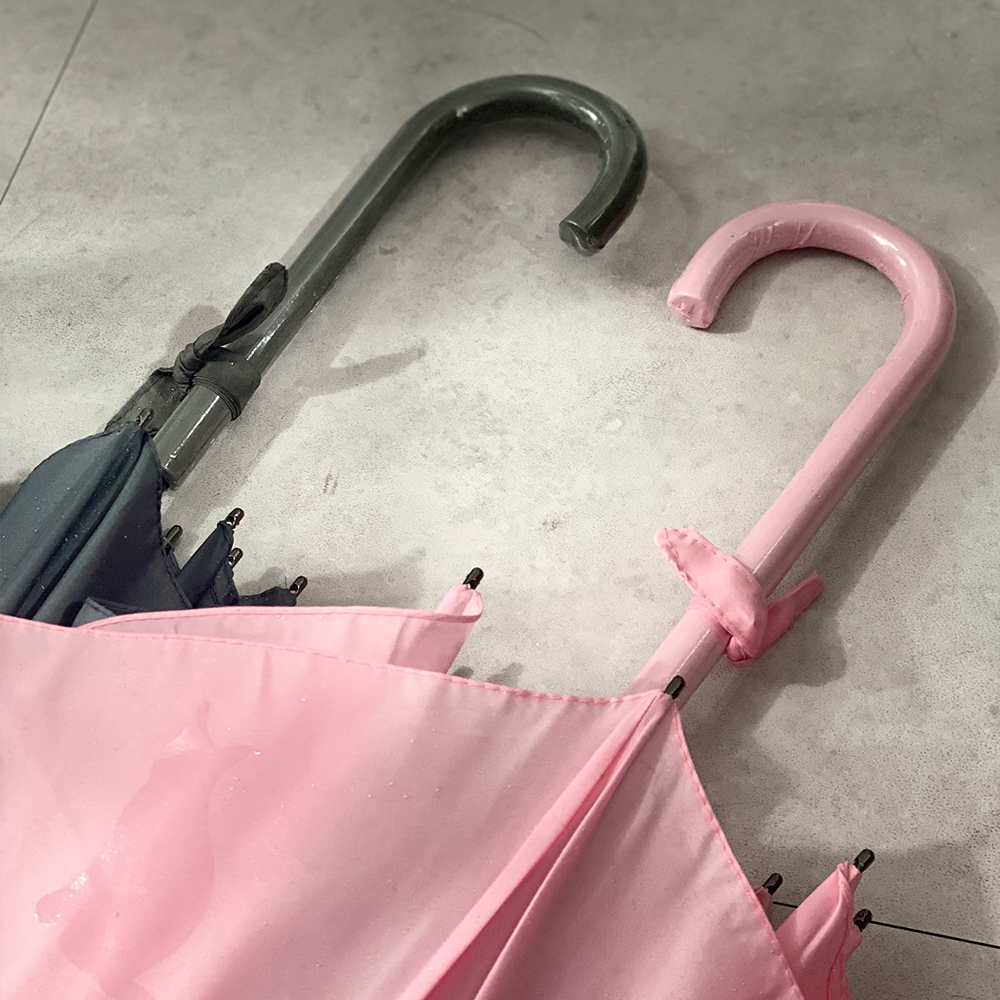 히든캣 고양이 패턴 우산 예쁜 커플 자동 장우산 이미지 7