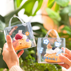 초미니케이크상자 손잡이 투명미니쿠키박스 답례품 한입디저트포장 A(8x8x... 실사용 후기 | 효과 있을까? - 상품 이미지 2