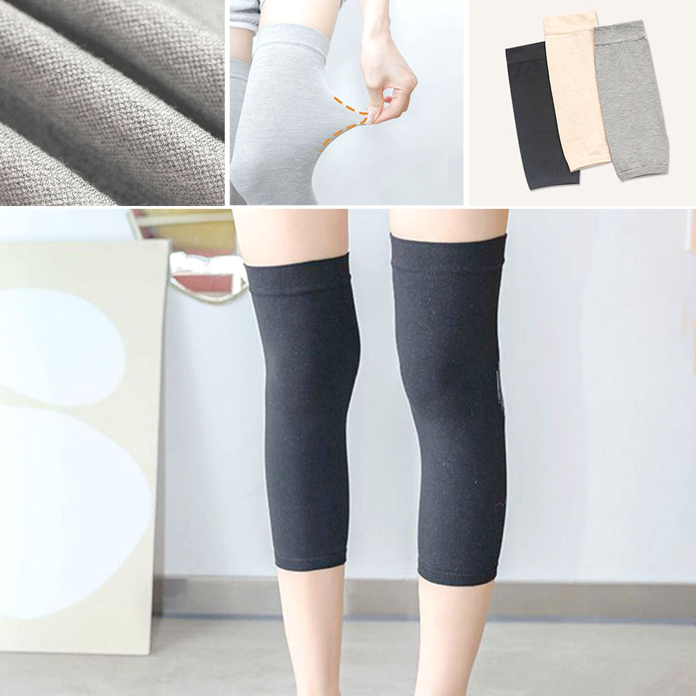여성 슬림 무릎보호대 2세트 사계절 여자 레그워머 신축 다리토시 - 상품 이미지