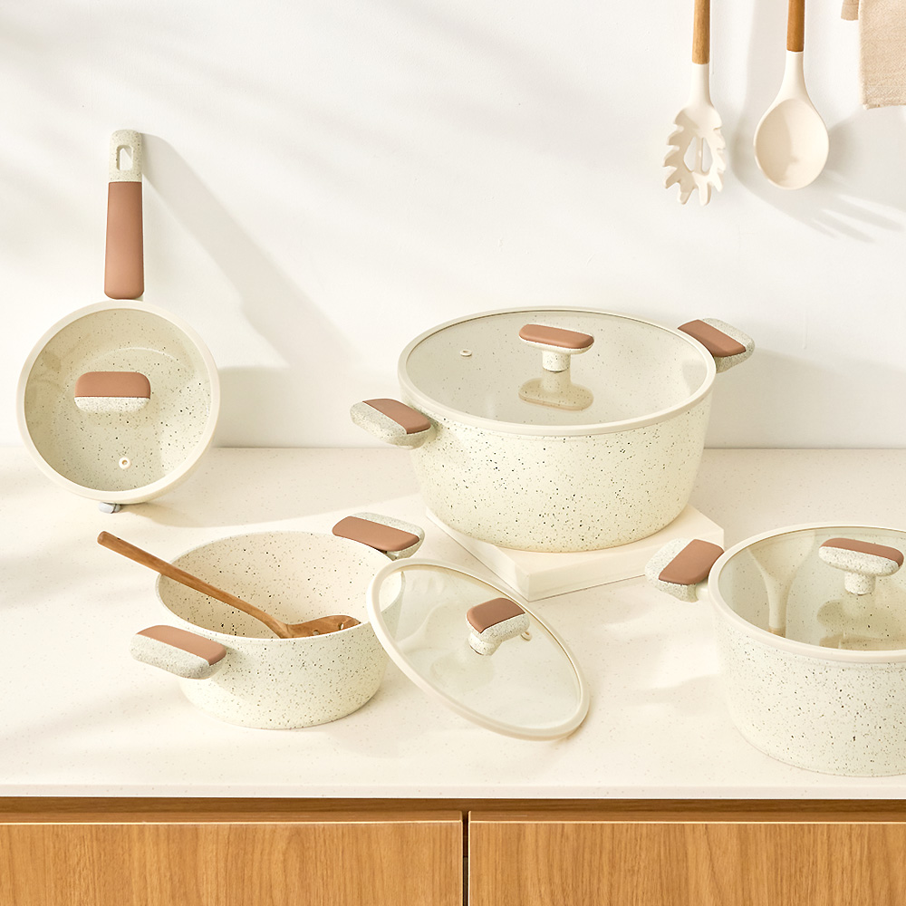 델라고 편수냄비 인덕션 세라믹 라면 냄비 바닐라빈 편수 18cm