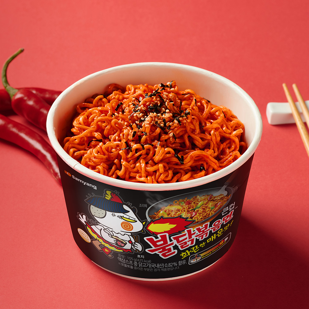 삼양식품 컵라면 불닭볶음면 불닭 105g 16개