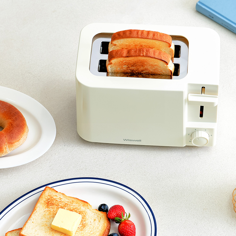 위즈웰 크런치 토스터기 토스트 만들기 누르는 크림 6단계 식빵 굽기 데일리 홈카페
