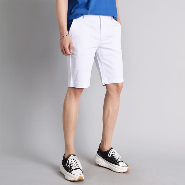 남자 류드 여름 5부 면 스판 슬랙스 반바지 28-36 - 상세 이미지 2