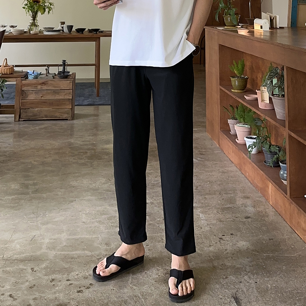 남자 바지 테이퍼드핏 아이스 팬츠 남자냉장고바지 - 상세 이미지 2