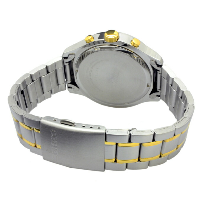 세이코 SEIKO 크로노그래프 금장 흰판 남자 캐주얼 정장 손목 시계 SKS541 - 상세 이미지 3