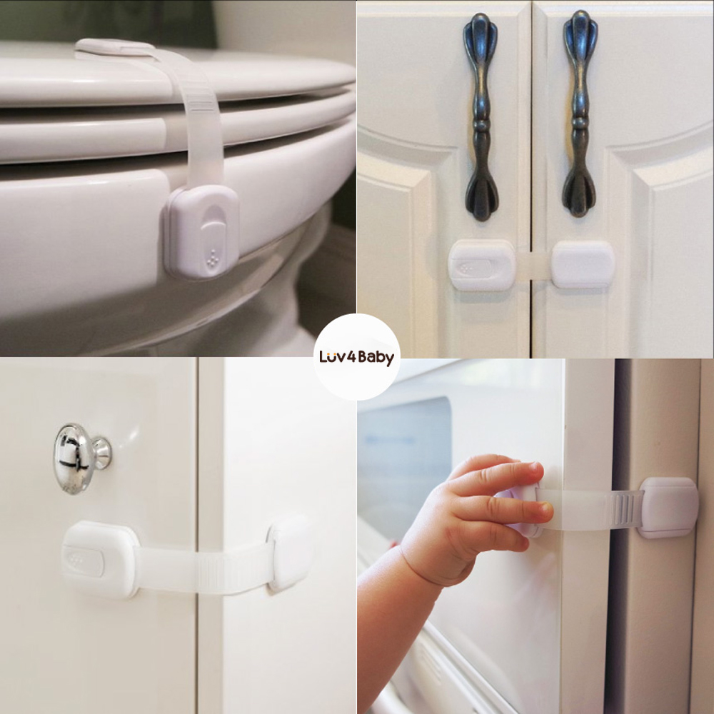 서랍 냉장고 잠금 장치 문 고리 열림 방지 아기 안전 6P 제품 이미지