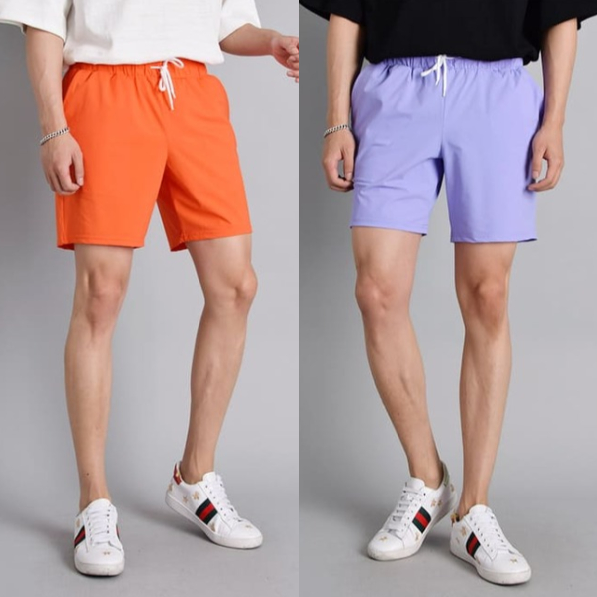 1+1 남자 마레로 여름 아이스 냉장고 나일론 스판 반바지 - 메인 이미지