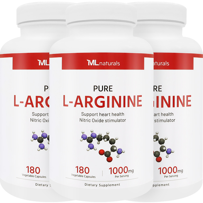 마이라이프내추럴스 엘 아르기닌 L아르기닌 1000mg 알약 180캡슐, 3개 - 메인 이미지