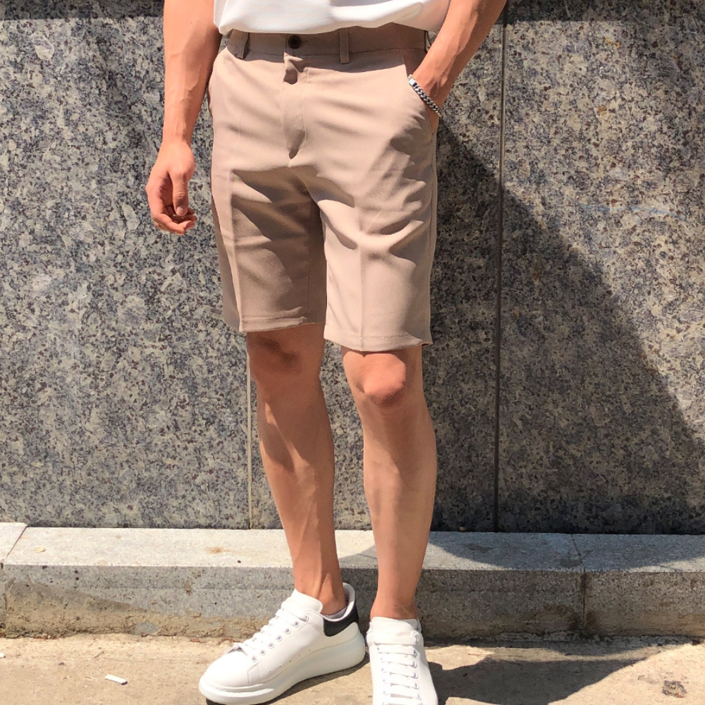 남자 존티 여름 5부 스판 슬랙스 반바지 28-38 - 상세 이미지 4