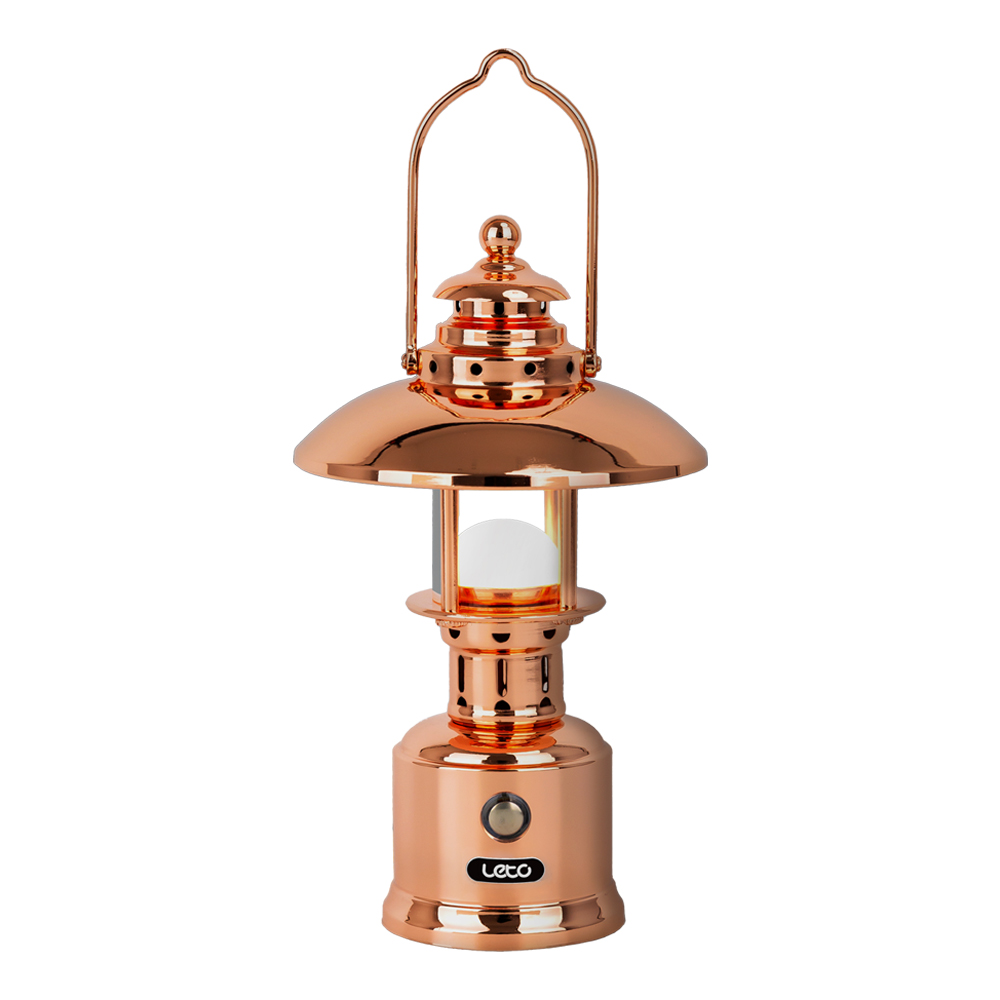 레토 감성 캠핑랜턴 황동 광부랜턴2 LED 캠핑조명