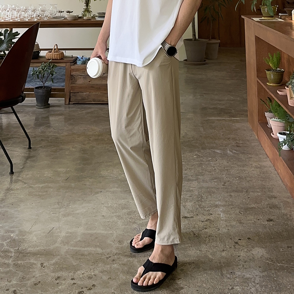 남자 바지 밴딩 아이스 팬츠 남자냉장고바지