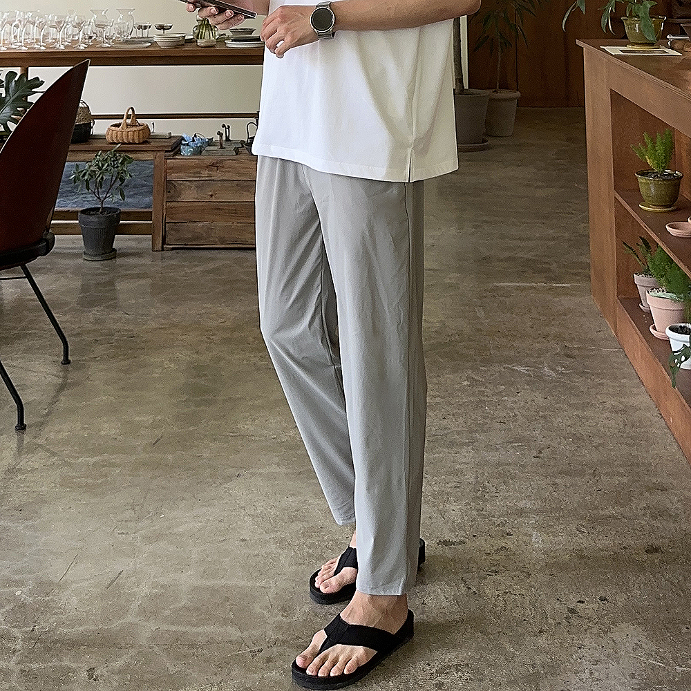 남자 바지 테이퍼드핏 아이스 팬츠 남자냉장고바지 - 상세 이미지 3