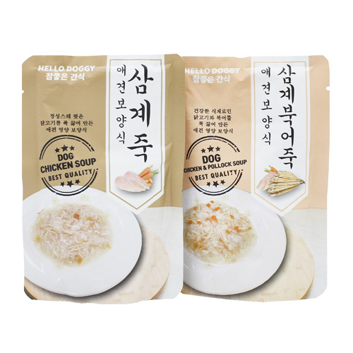 헬로도기 강아지죽 강아지삼계탕 삼계죽 80g - 상세 이미지 4