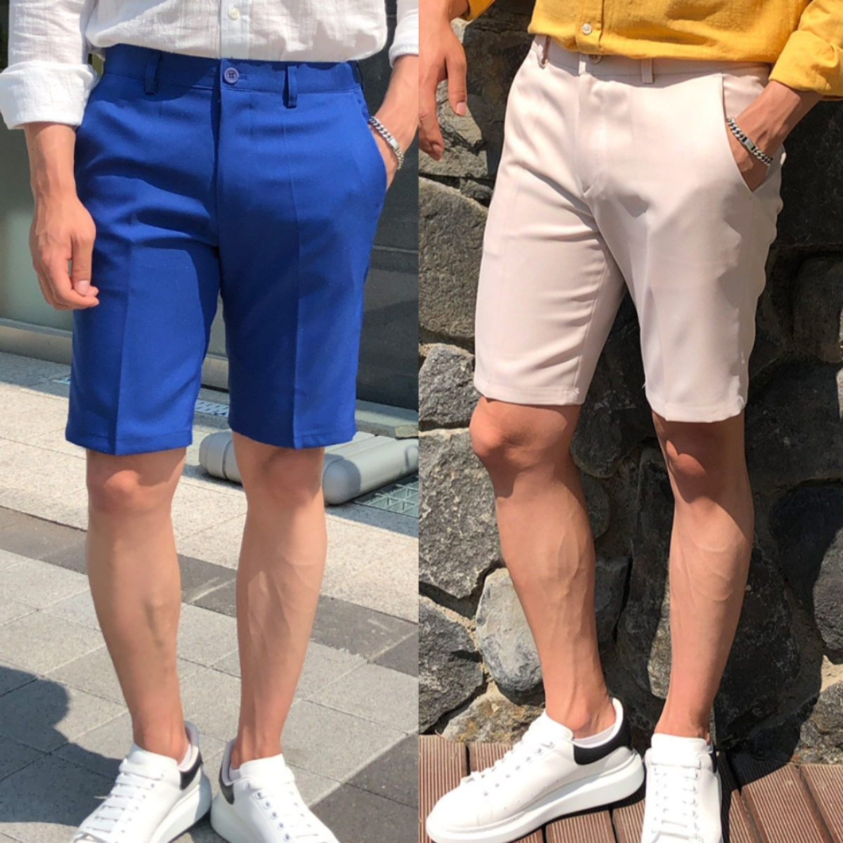 남자 존티 여름 5부 스판 슬랙스 반바지 28-38