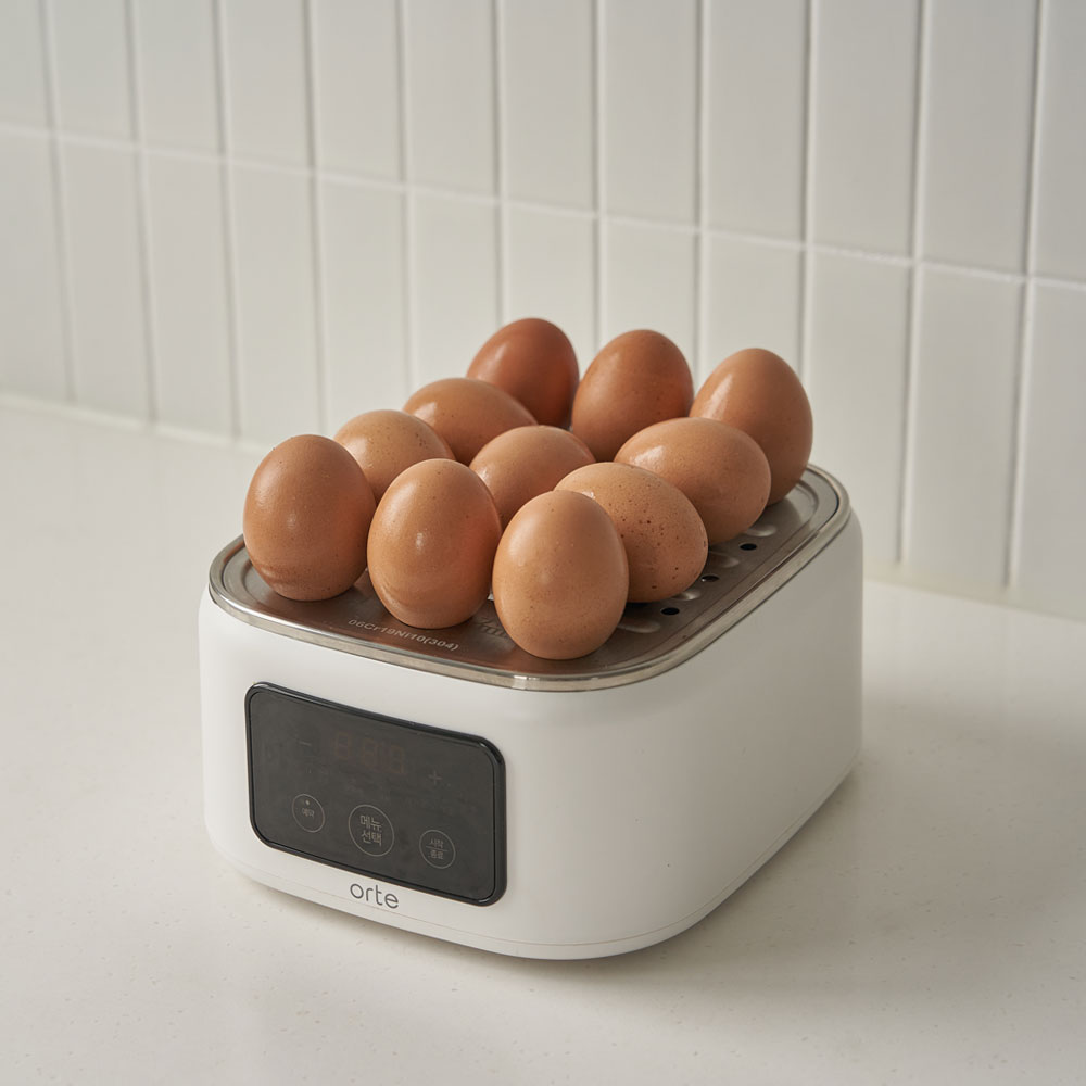 오르테 FULL 스텐 전기 찜기 멀티 쿠커 스팀 계란 달걀삶는기계 고구마