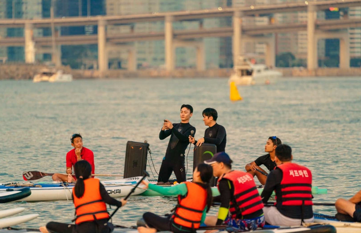 뜨거운청춘 부산 광안리 선셋 패들보드