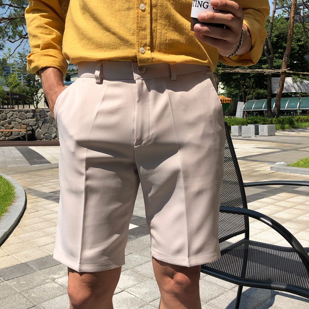 남자 존티 여름 5부 스판 슬랙스 반바지 28-38 - 상세 이미지 2