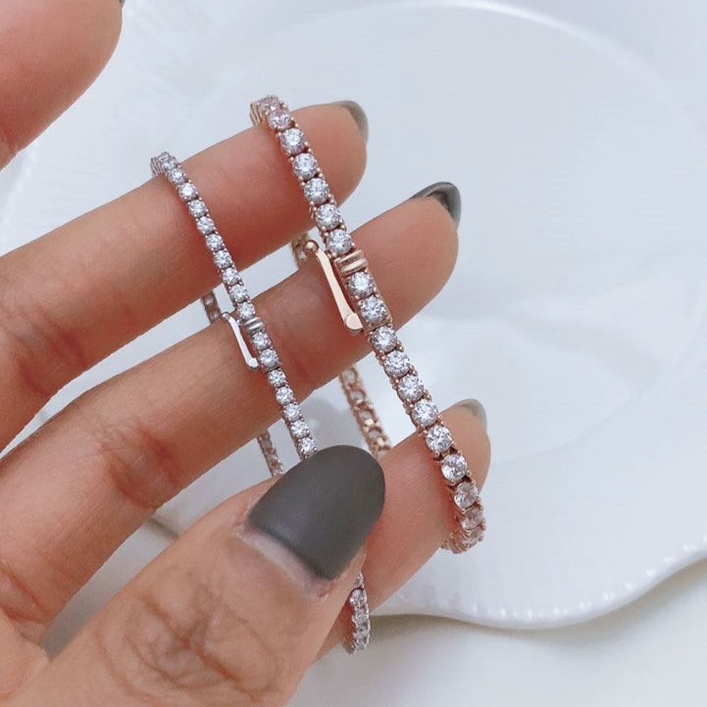 랩다이아 1부 랩다이아몬드 테니스팔찌 14K 18K 이미지 8