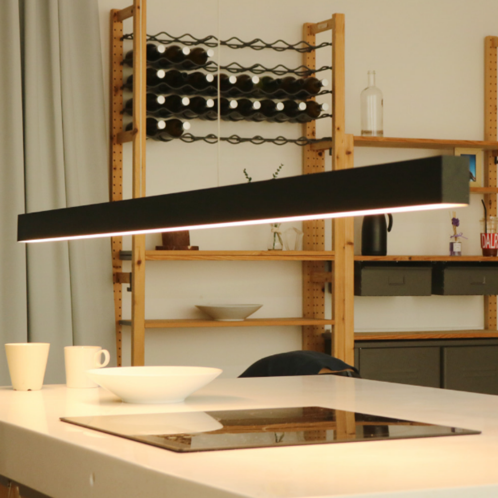 당일+무료배송 6인식탁등 LED 국산 4인 북유럽 일자 식탁등 900MM/화이트/전구색 - 상세 이미지 5