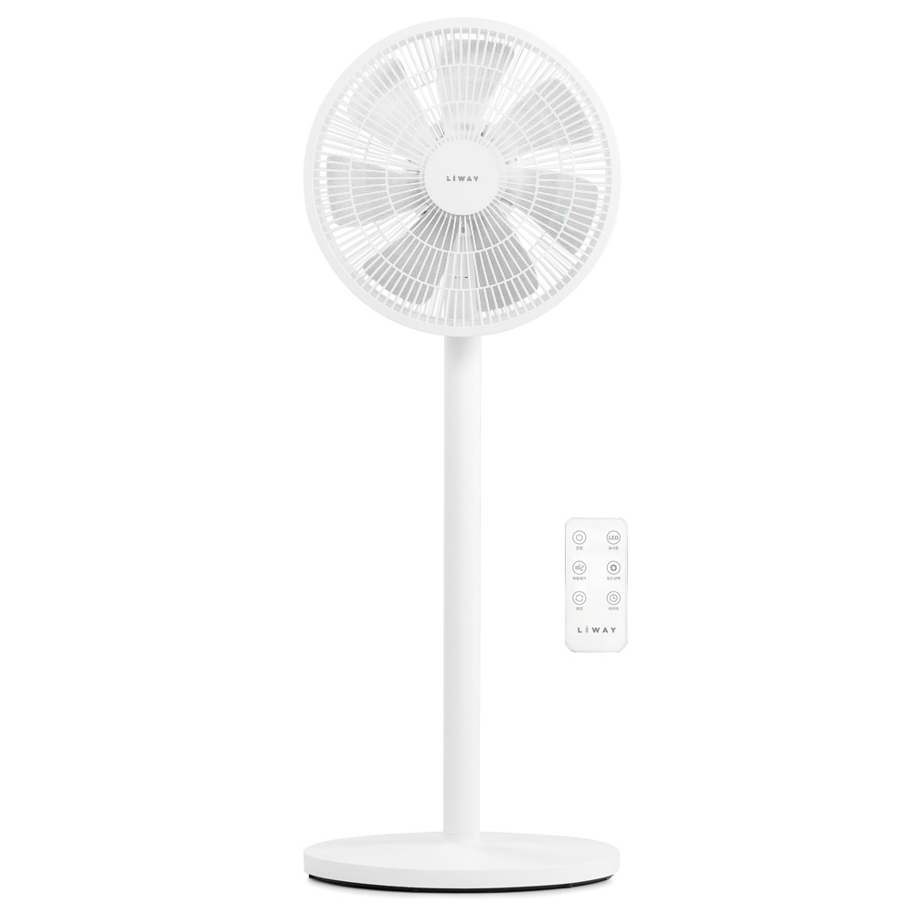리웨이 리모컨 저소음 선풍기 스탠드 탁상형 2 in 1 사무실 미니 캠핑