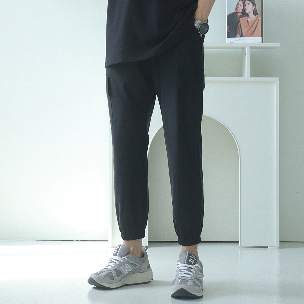 남자 조거팬츠 아이스 밴딩 카고 팬츠 남자냉장고바지 - 상세 이미지 3