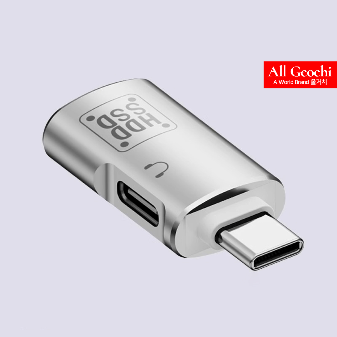 USB A TO C 타입 젠더 오디오 이어폰 OTG 젠더 2in1 동시연결 - 상품 이미지
