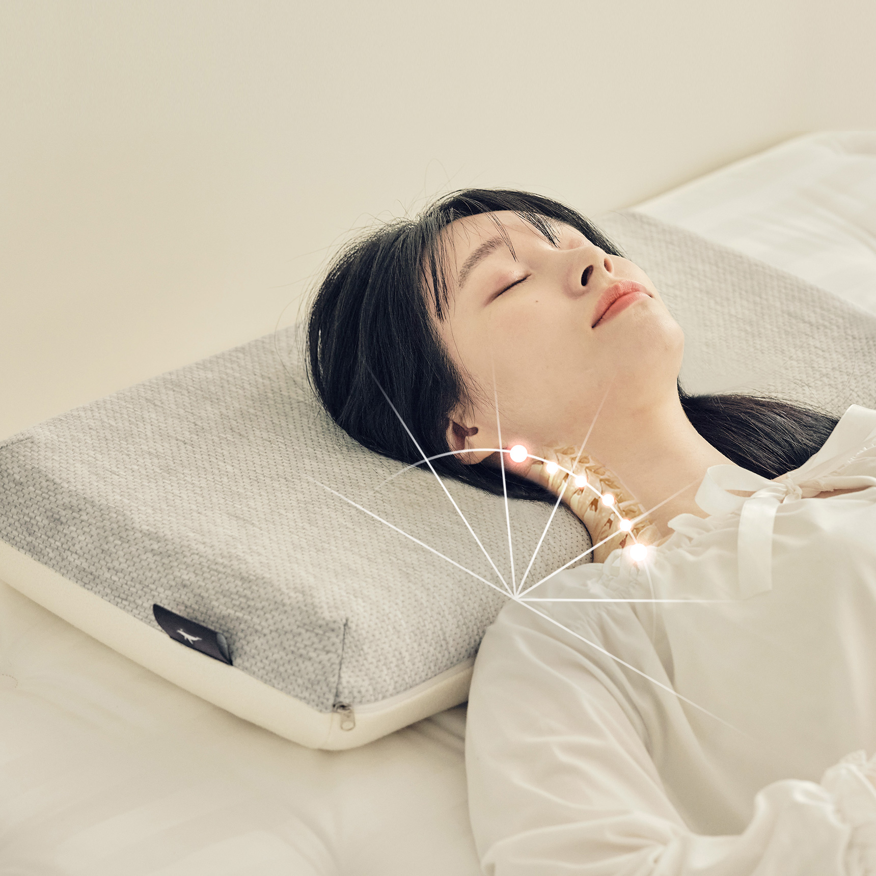 슬립퍼 거북목 일자목 목디스크 낮은 메모리폼 경추 베개 5cm 7cm 9cm