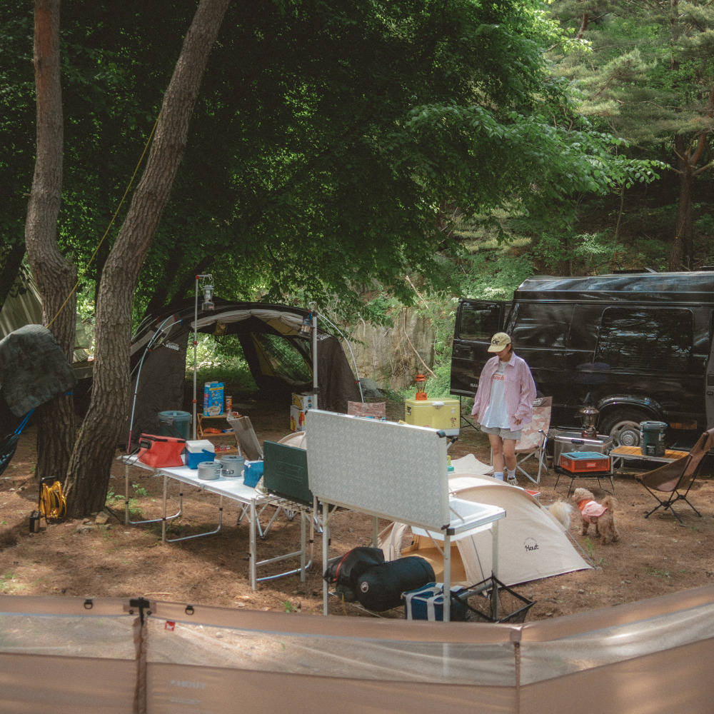 하웃 강아지 캠핑 울타리 반려동물 강아지 펜스 베이직 1SET 이미지 2