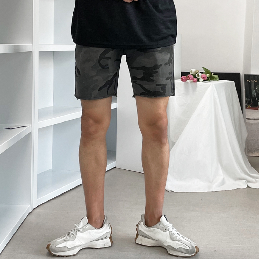 남자 렌알 여름 카모 밀리터리 데끼 스판 반바지 빅사이즈 - 상세 이미지 5