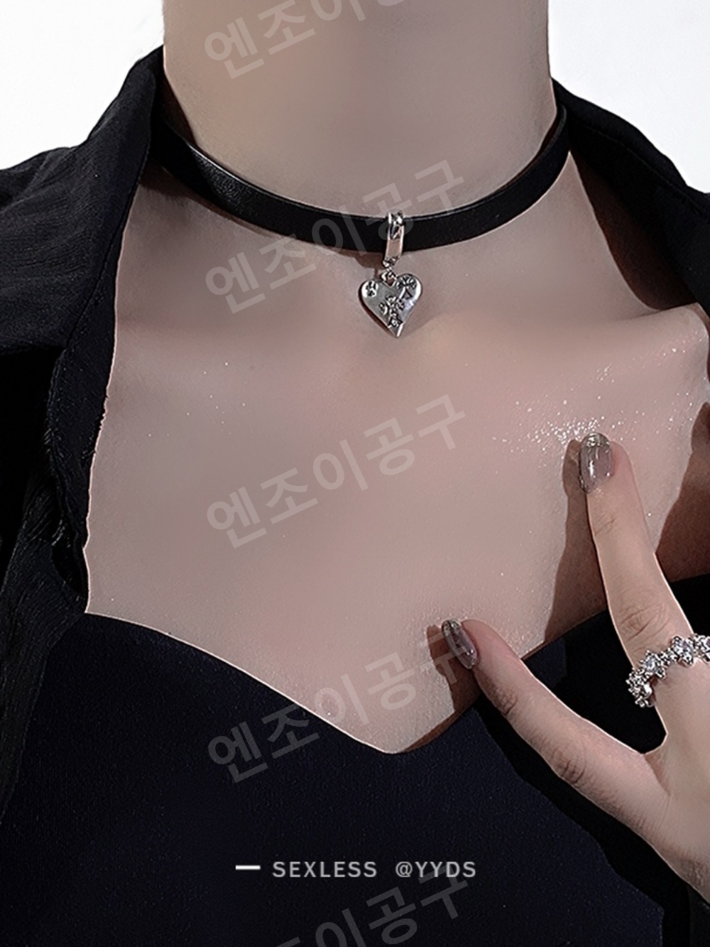 런닝맨 705회 아이브 레이 초커 목걸이 레트로 y2k 의상 옷 패션 - 상세 이미지 5