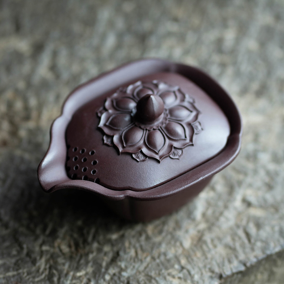 더큰솔 연꽃 자사호 개완 차우리는도구 보이차 다도 전통다기 강파니 150ml - 상세 이미지 4