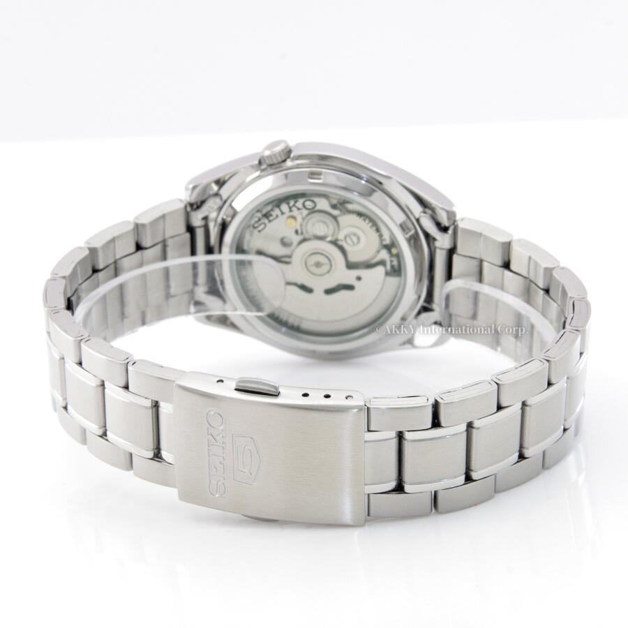 세이코 SEIKO 5 메탈밴드 오토매틱 화이트 다이얼 손목시계 SNKL41J1 - 상세 이미지 5