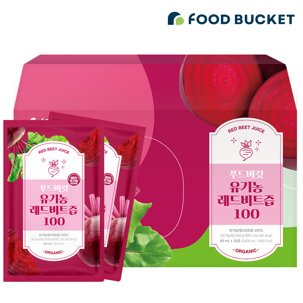 푸드버킷 유기농 레드비트즙 30포, 1개