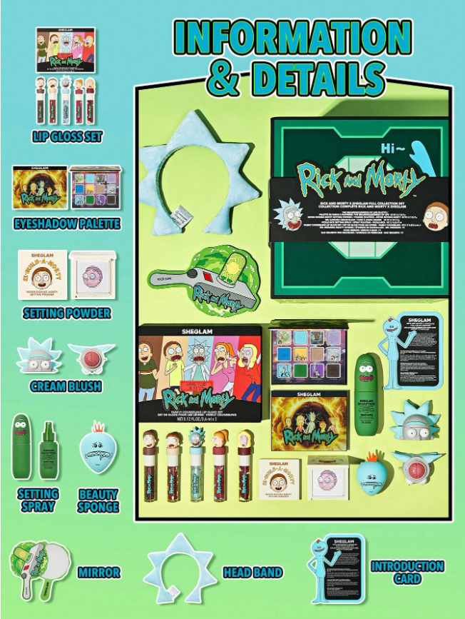 쉬글램 릭앤모티 콜라보 컬렉션 세트 sheglam rick and morty set - 상세 이미지 4