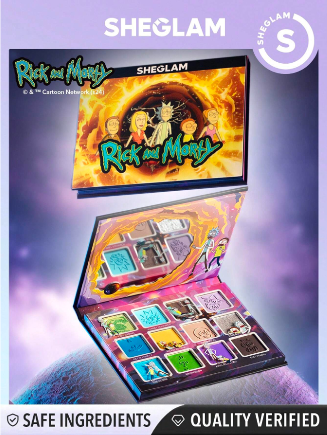 쉬글램 릭앤모티 콜라보 섀도우 팔레트 rick and morty eye palette - 상세 이미지 4