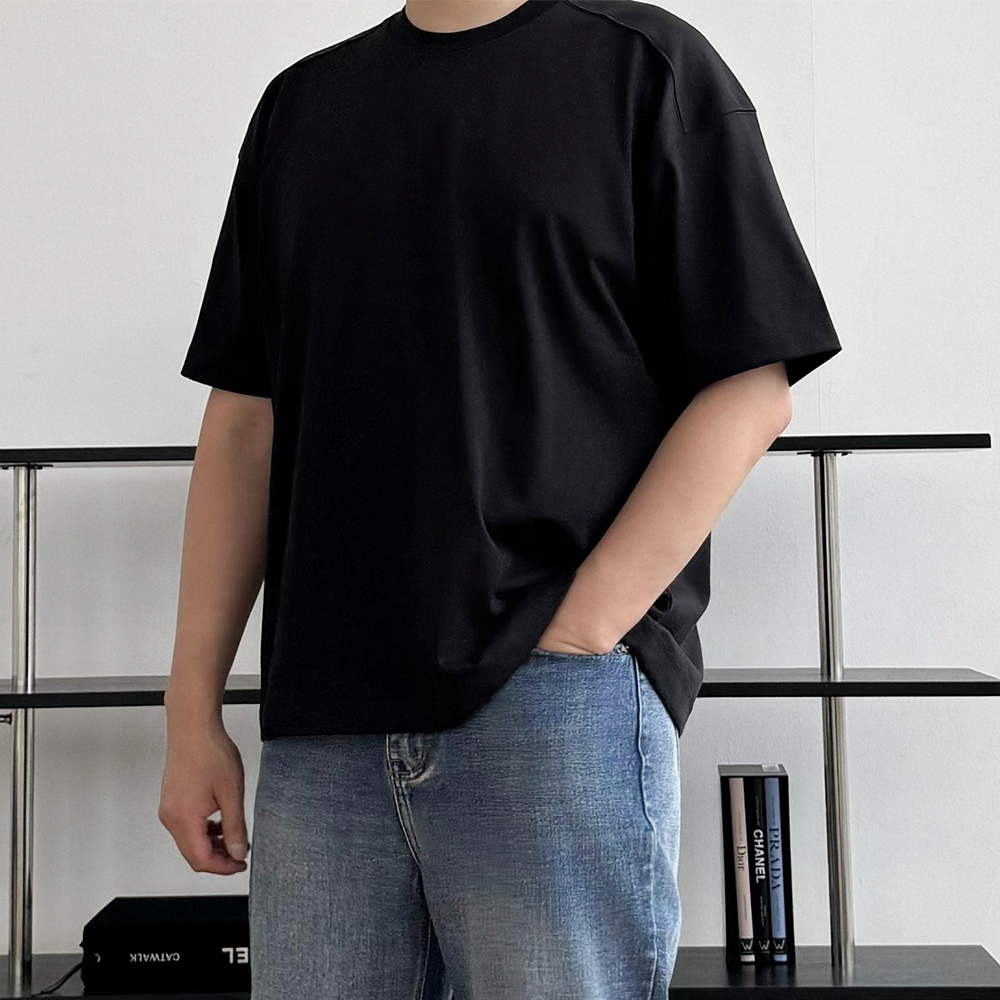 1+1 흰티 쿨티셔츠 헬스오버핏반팔 - 상세 이미지 3