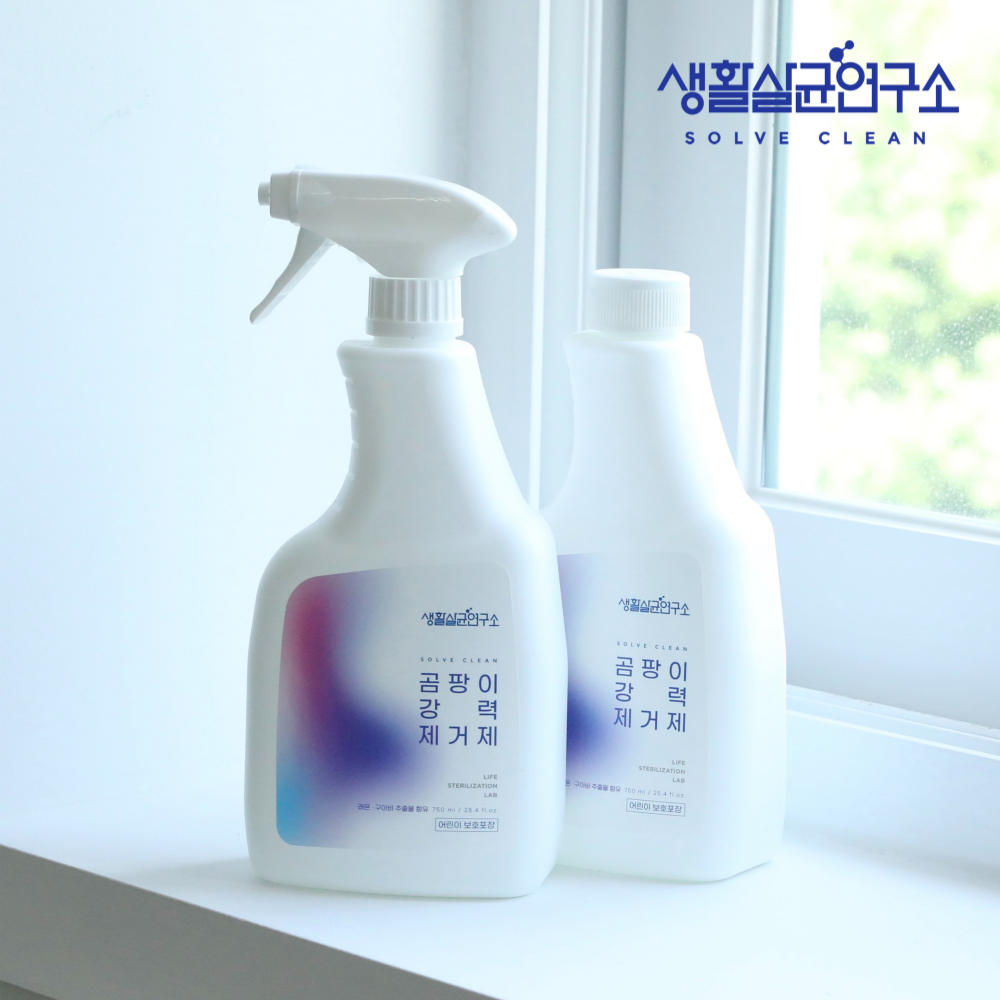 생활살균연구소 곰팡이 제거제 벽지 벽 화장실 욕실 베란다 창문 얼룩제거 제거젤 750ml - 상품 이미지