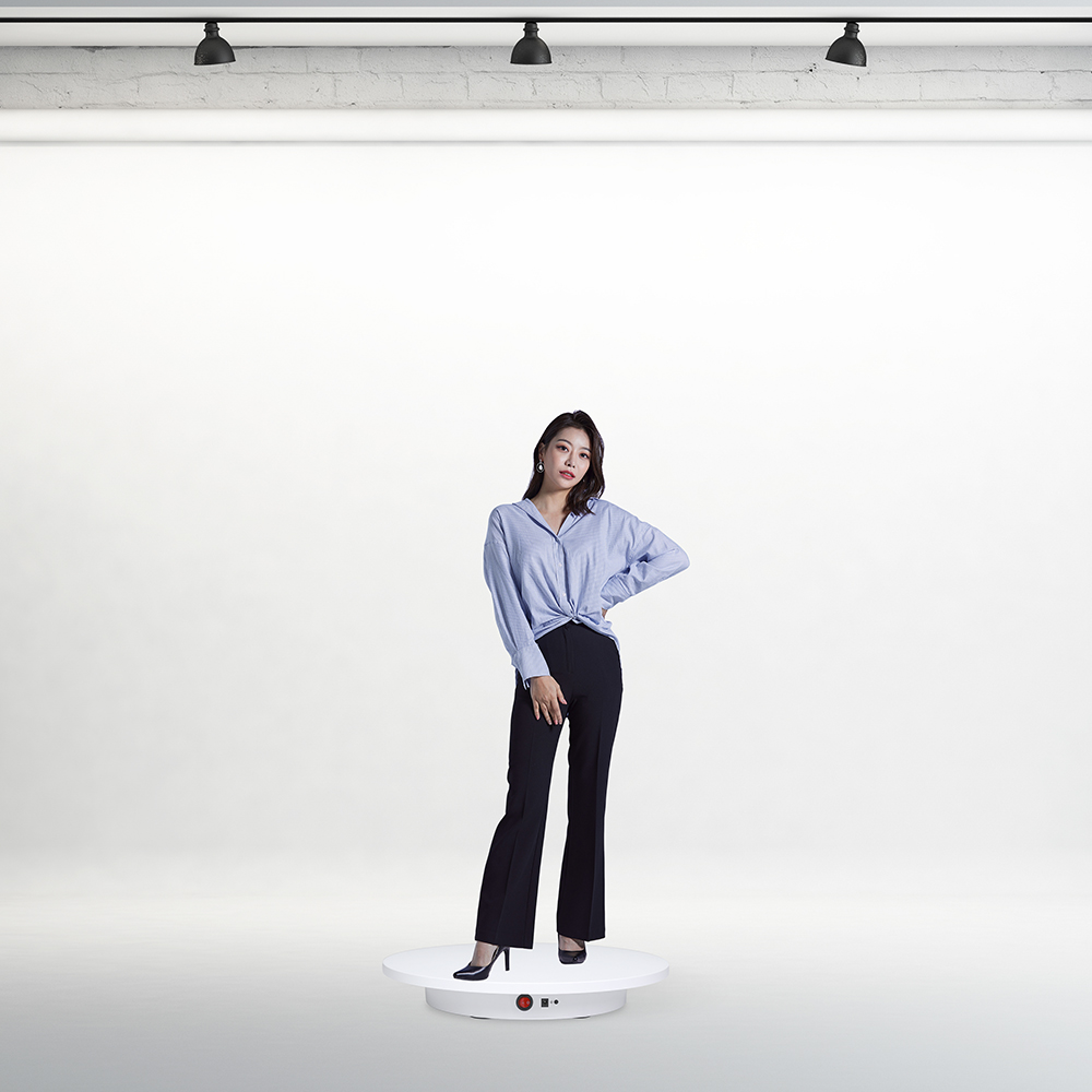 제품 사진 촬영 360도 자동 전동 회전판 촬영용 빅 턴테이블 42cm 대형 이미지 7