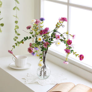 인테리어 생화같은 테이블 조화 꽃 다발 화병 화분 세트 센터피스 장식 A... 실사용 후기 | 효과 있을까? - 상품 이미지 3