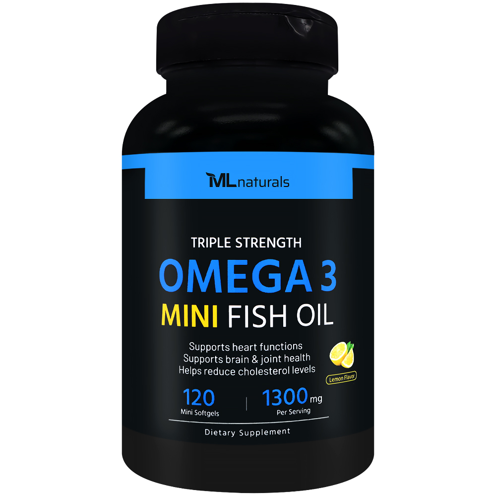 마이라이프내추럴스 오메가3 미니 피시 오일 1300mg 알약 소프트젤 120캡슐, 1개 - 메인 이미지