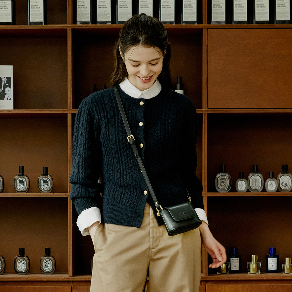 몽삭 모니카 미니 바게트백 AP15-2174 10컬러 택1 마이크로백/지플립가방