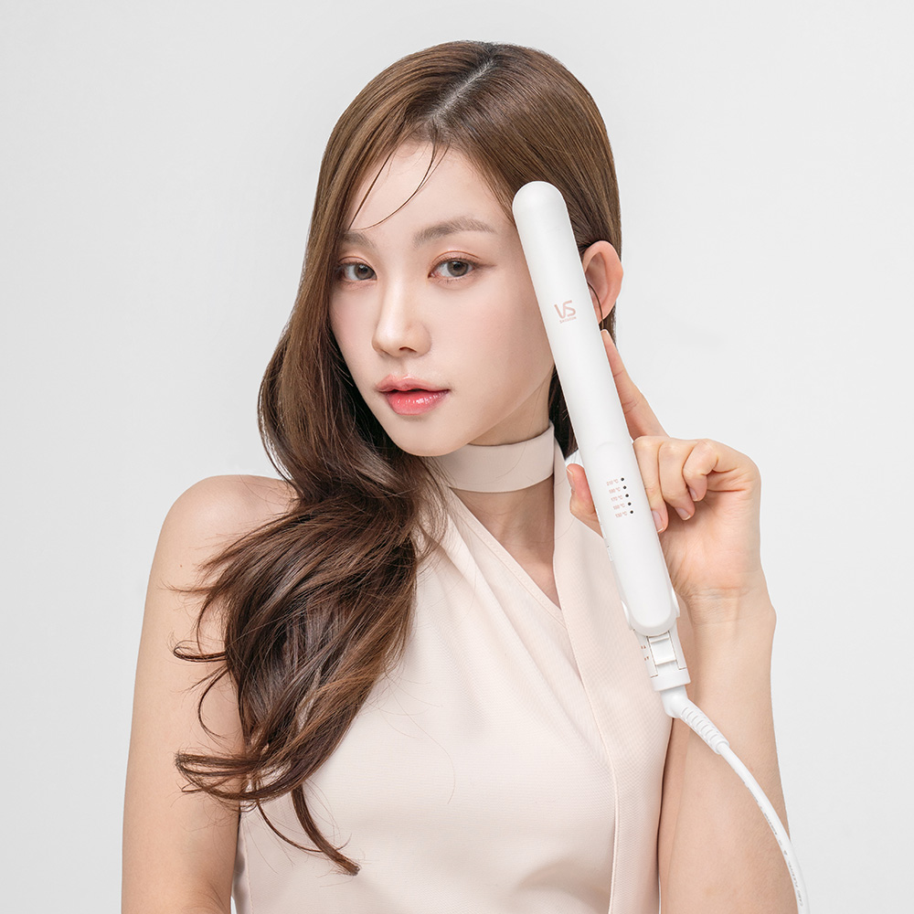 비달사순 고데기 VSS0271K 모로코오일함유 스무스티타늄 판고데기 더블 세라믹 전문가용 미용실 - 상세 이미지 2