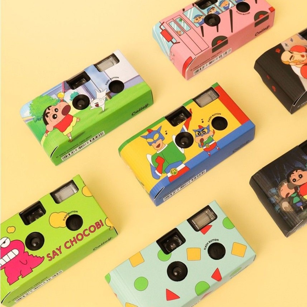 짱구는 못말려 캐릭터 일회용 필름 카메라