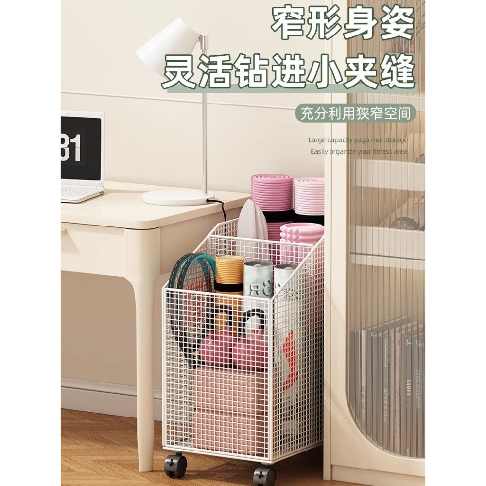 요가매트정리함 수납 소도구 운동용품 폼롤러거치대 폼롤러 정리대 바구니 보관함 - 상세 이미지 2