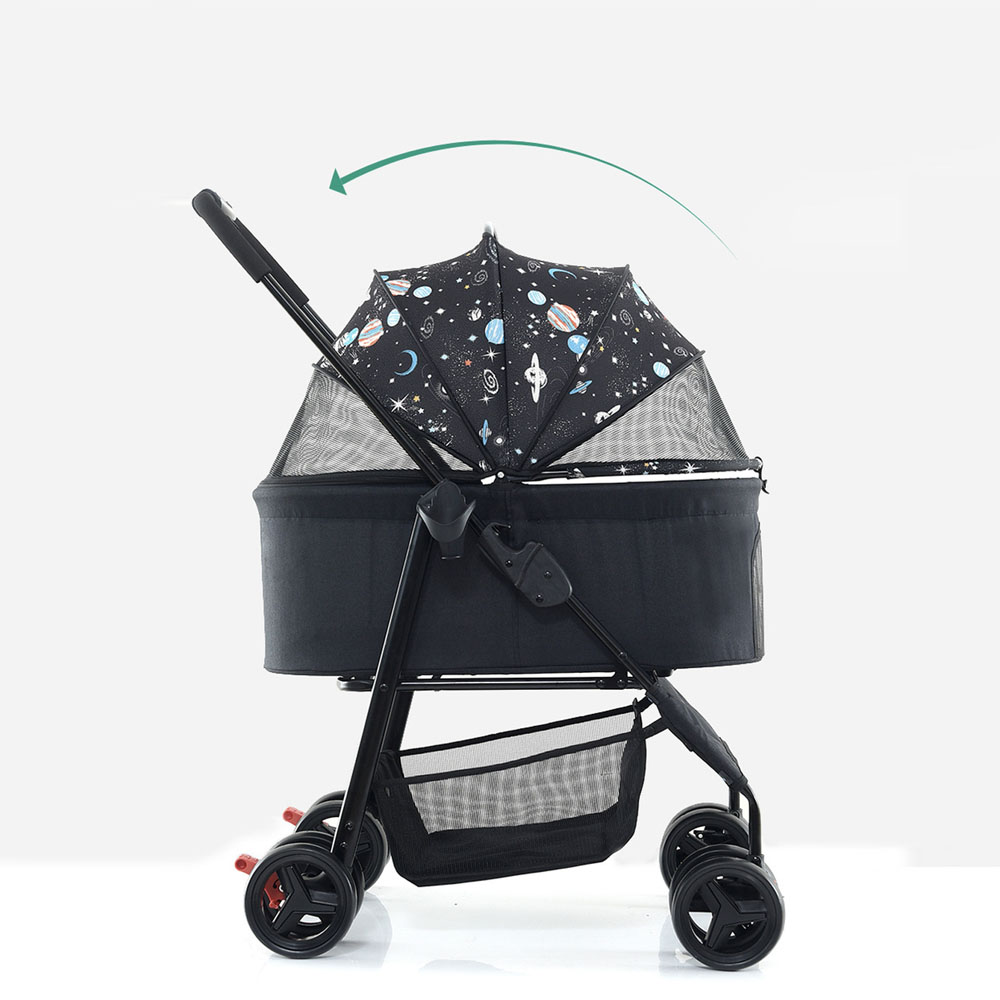 개과천선 스텔 반려동물 유모차 강아지 고양이 개모차 원터치 접이식 3in1