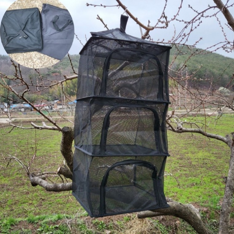 다용도 4단 캠핑 식기건조망 캠핑식기건조대 식기건조대 - 메인 이미지
