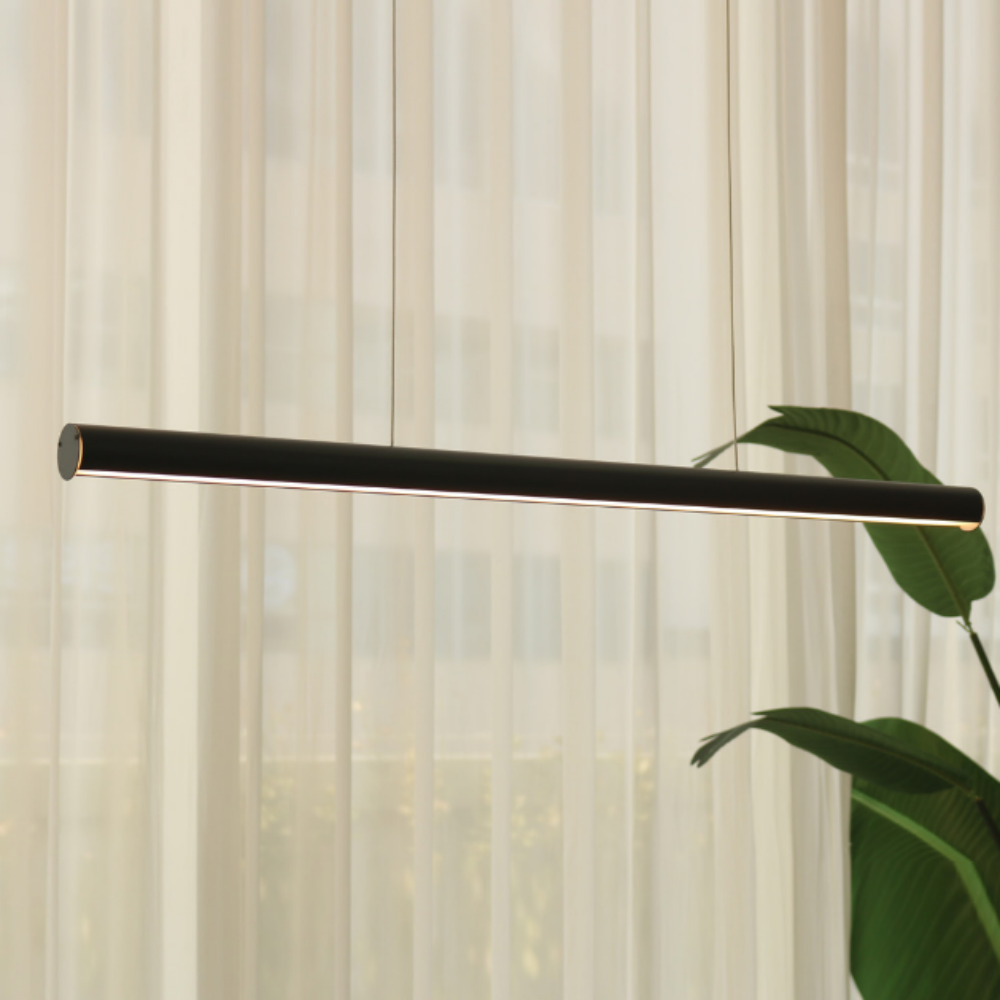 무료+당일발송 6인용식탁등 LED 국산 펜던트 주방 식탁등 1200MM/골드/전구색 - 상세 이미지 2