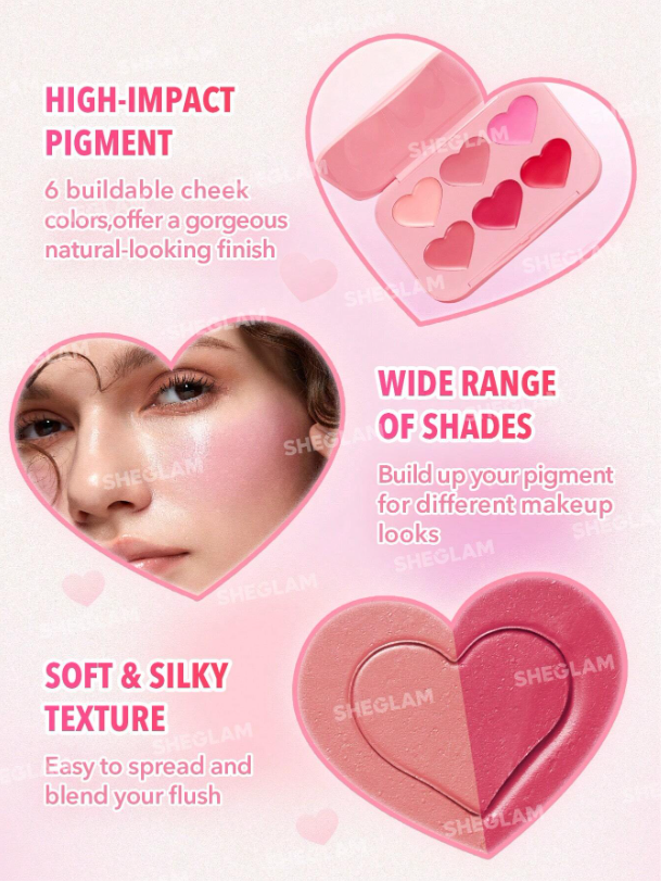 쉬글램 블러셔 팔레트 크림치크 sheglam blush palette - 상세 이미지 5